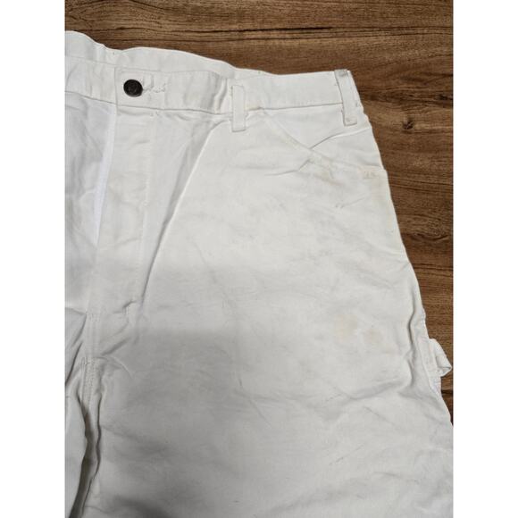 Dickies Sherwin Williams Mens 40x32 Painter Pants White Workwear Utility - Picture 5 of 16